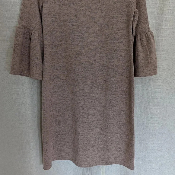A.n.a Rose Quart Heater Sweater Dress with Bell Sleeves Size XS Dusty Pink - Picture 6 of 8